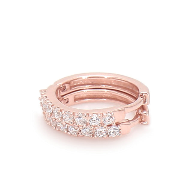 Mini Hoops Rose Gold otrodiamonds