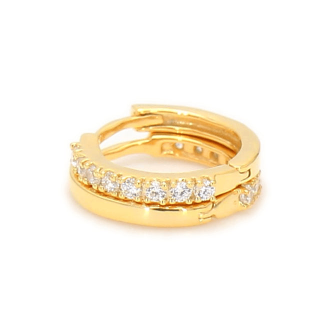 Mini Hoops Yellow Gold otrodiamonds