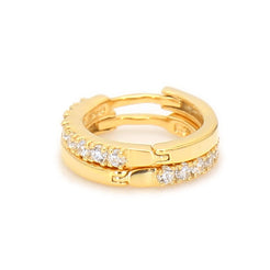Mini Hoops Yellow Gold otrodiamonds