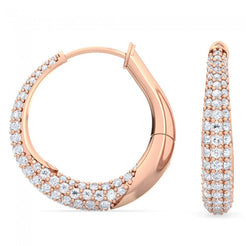 Glitter Cluster Hoops otrodiamonds