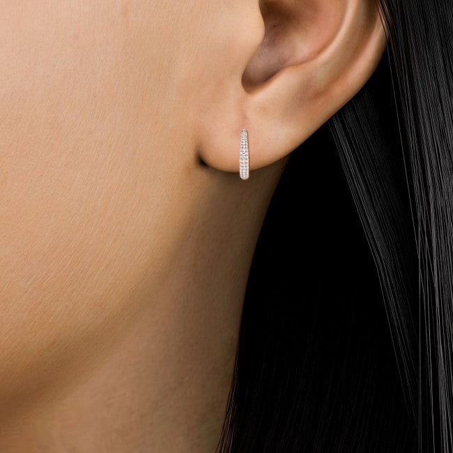 Glitter Cluster Hoops otrodiamonds