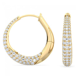 Glitter Cluster Hoops otrodiamonds