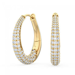 Glitter Cluster Hoops otrodiamonds