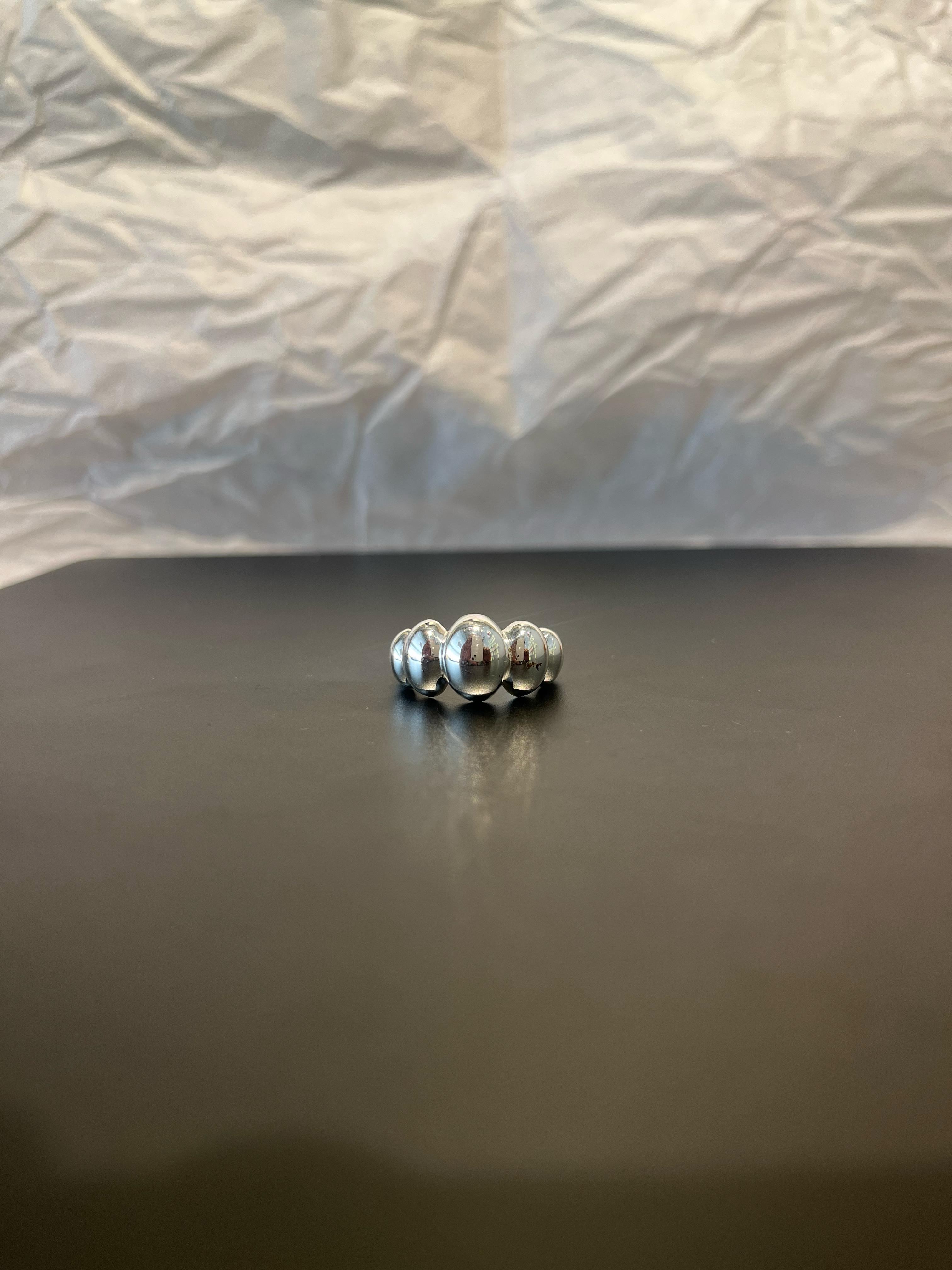 Cloud ring Silver tone
