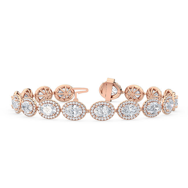 Sculpted Halo Bracelet otrodiamonds