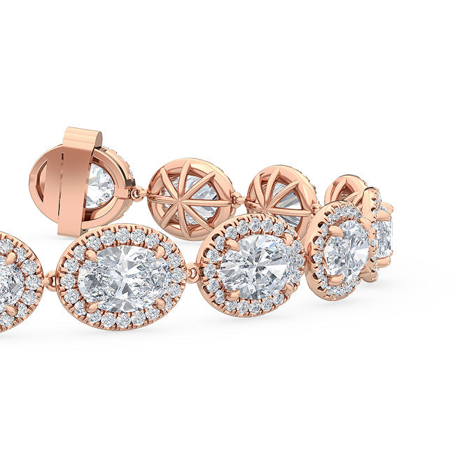 Sculpted Halo Bracelet otrodiamonds