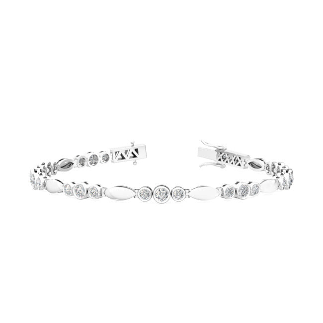 Sculpted Harmony Sparkler Bracelet otrodiamonds