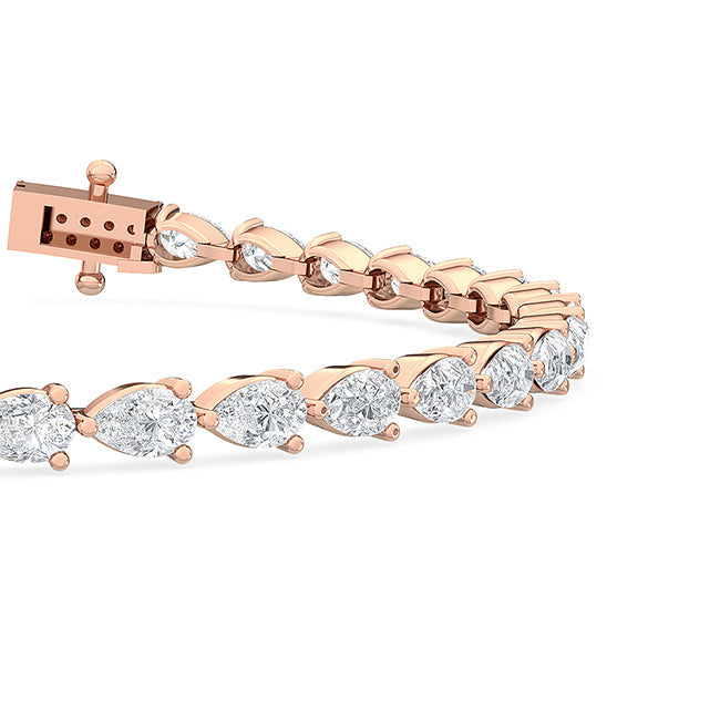 Pear East-West Tennis Bracelet otrodiamonds