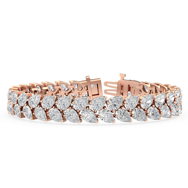 Pear Radiance Bracelet Rose Gold otrodiamonds