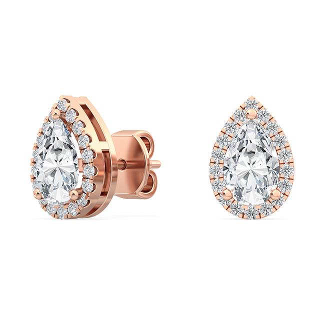 Pear Halo - 1 carat Rose Gold otrodiamonds