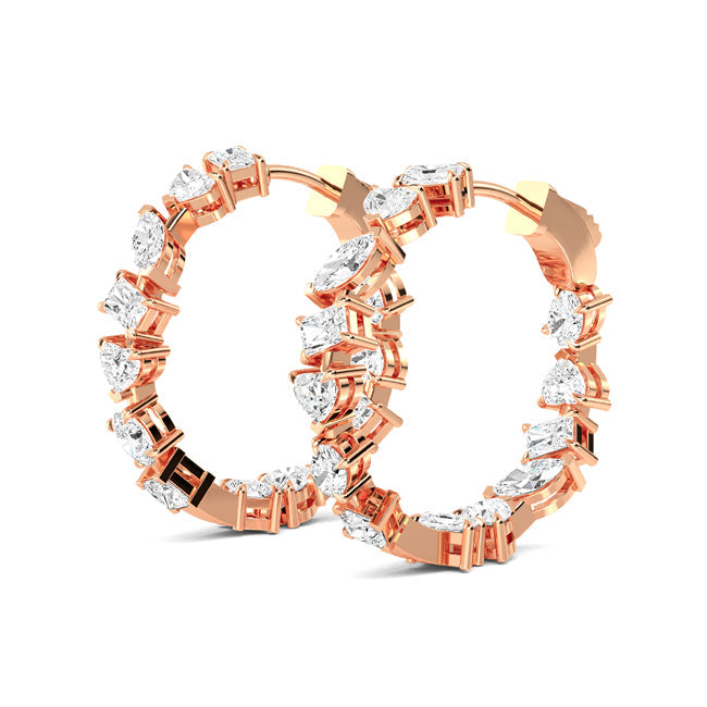 Medley Inside-Out 1" Hoops otrodiamonds