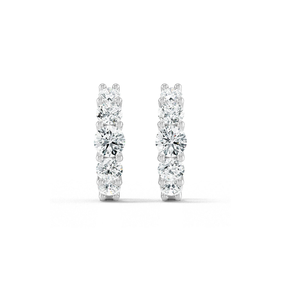 Graduated Diamond Huggies otrodiamonds