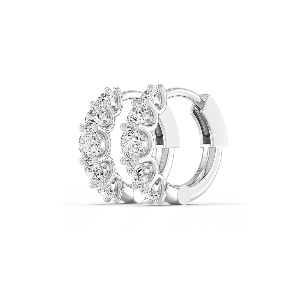 Graduated Diamond Huggies otrodiamonds