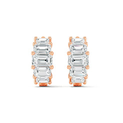 Graduated Diamond Huggies - Fancy Cuts otrodiamonds