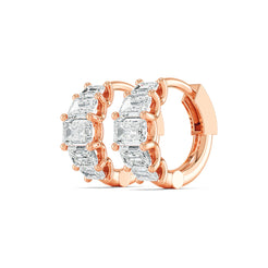 Graduated Diamond Huggies - Fancy Cuts otrodiamonds