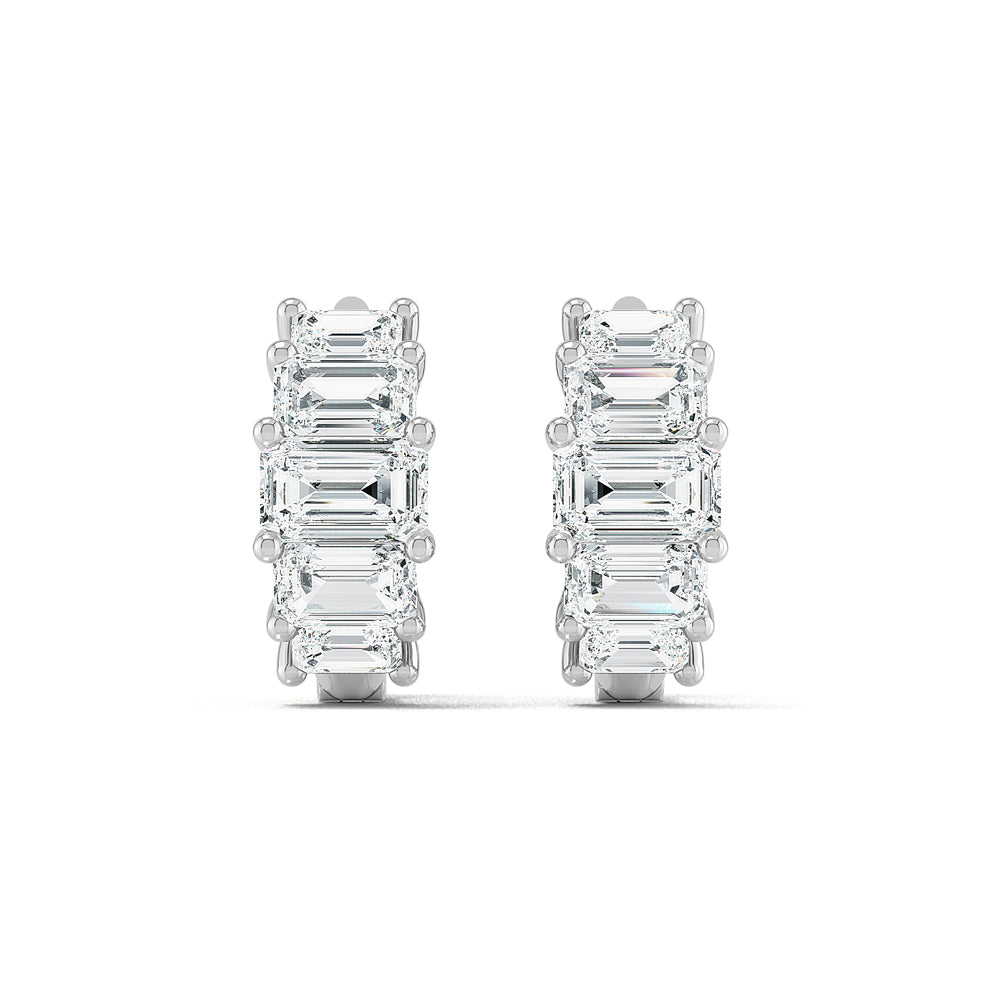 Graduated Diamond Huggies - Fancy Cuts otrodiamonds