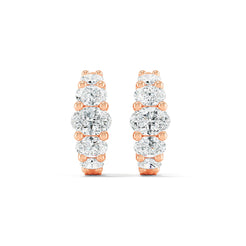 Graduated Diamond Huggies - Fancy Cuts otrodiamonds