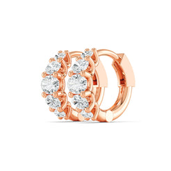 Graduated Diamond Huggies - Fancy Cuts otrodiamonds