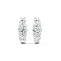 Graduated Diamond Huggies - Fancy Cuts otrodiamonds