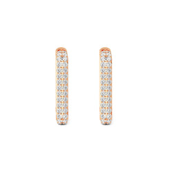 Glitter Cluster Square Hoops otrodiamonds