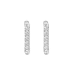Glitter Cluster Square Hoops otrodiamonds