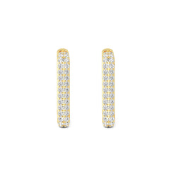 Glitter Cluster Square Hoops otrodiamonds