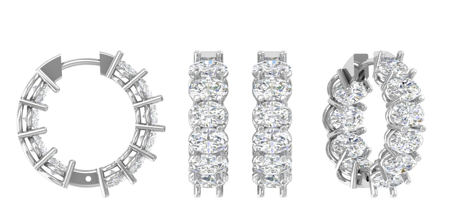 Oval Inside-Out 0.75" Hoops otrodiamonds