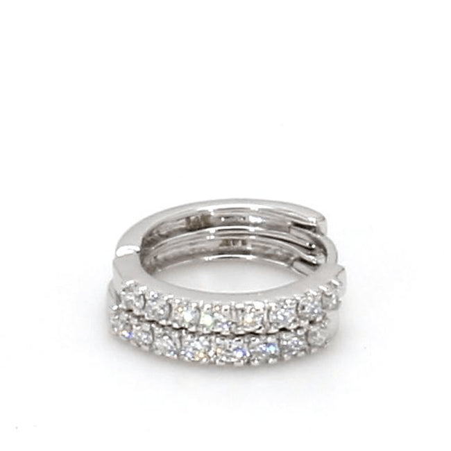 Mini Hoops White Gold otrodiamonds