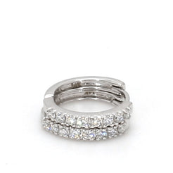 Mini Hoops White Gold otrodiamonds