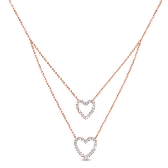 Two Hearts Layered Necklace