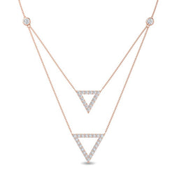 Two Tris Layered Necklace otrodiamonds