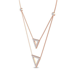 Two Tris Layered Necklace otrodiamonds