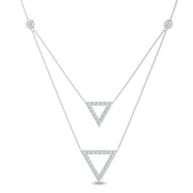 Two Tris Layered Necklace