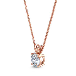 Classic Solitaire Pendant - Round otrodiamonds