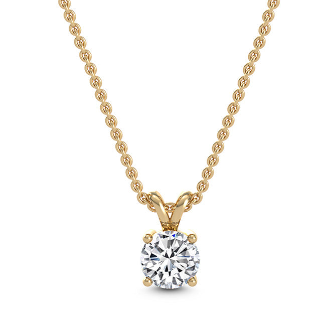 Classic Solitaire Pendant - Round otrodiamonds