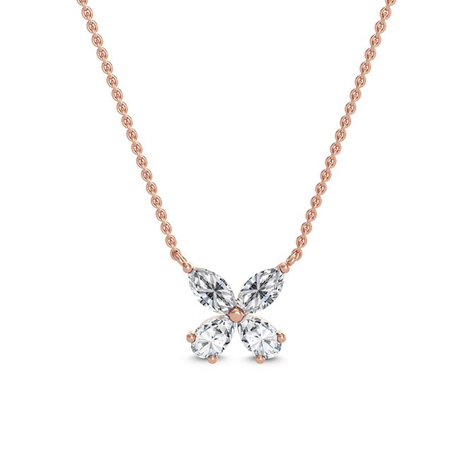 Four Petals in Rose Gold otrodiamonds
