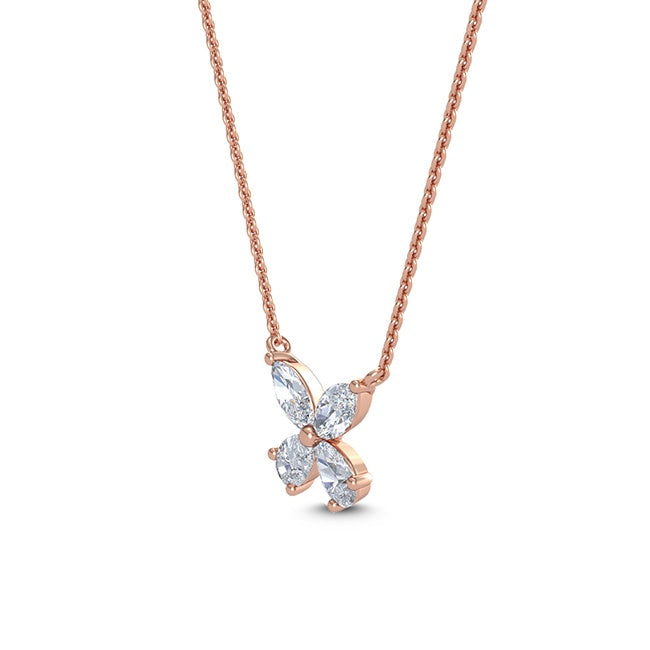 Four Petals in Rose Gold otrodiamonds