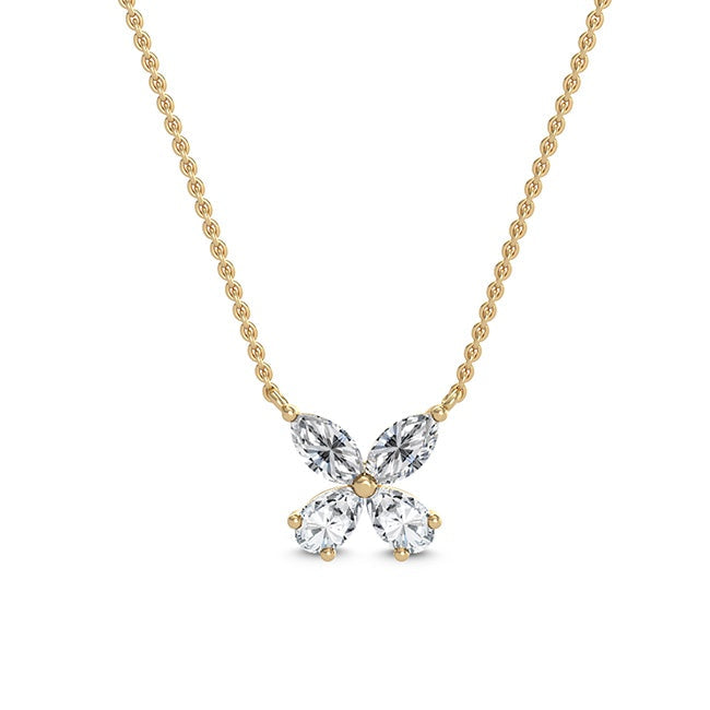 Four Petals in Yellow Gold otrodiamonds