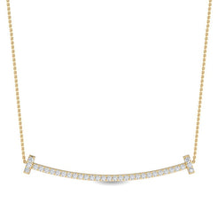 T Smile Cluster - 0.60 Yellow Gold otrodiamonds