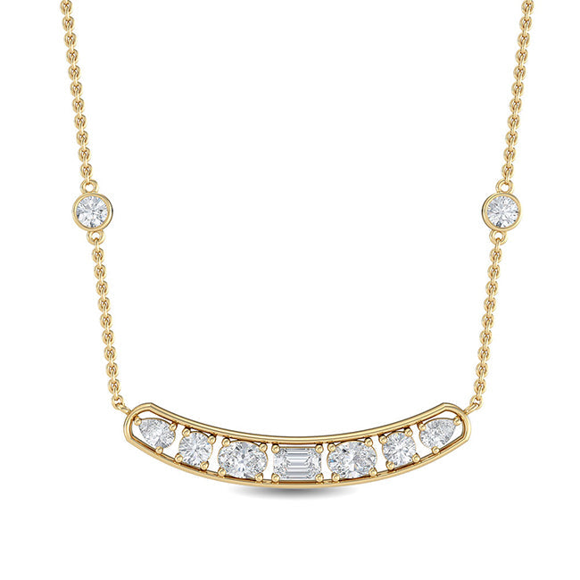 Mix Shaped Diamond Bar otrodiamonds