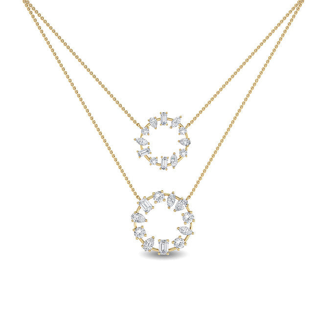 Medley Ring Layered Necklace otrodiamonds
