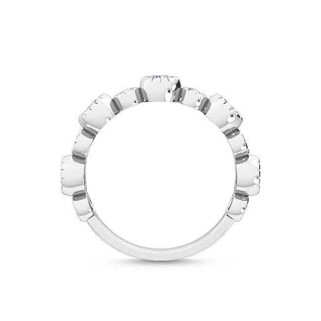 Bubble Ring White Gold