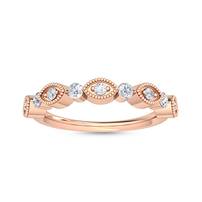 Evil Eye Ring Rose Gold otrodiamonds