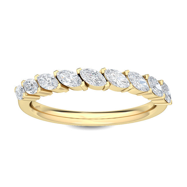 Marquise Wave Yellow Gold otrodiamonds