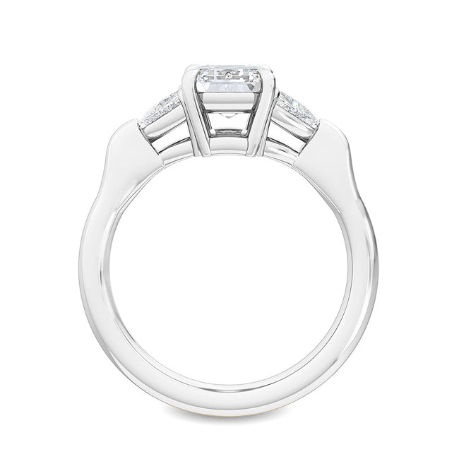 Trilliant Emerald Engagement Ring otrodiamonds