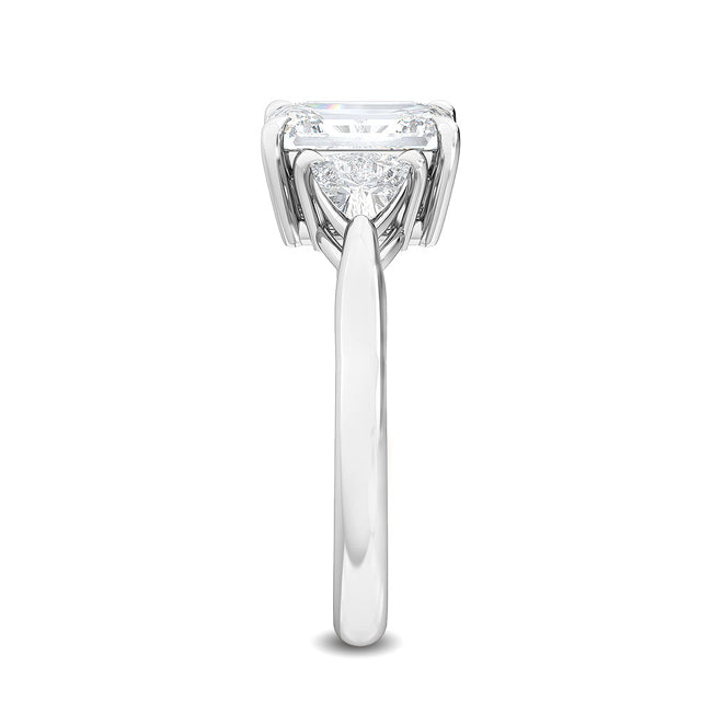 Trilliant Emerald Engagement Ring otrodiamonds