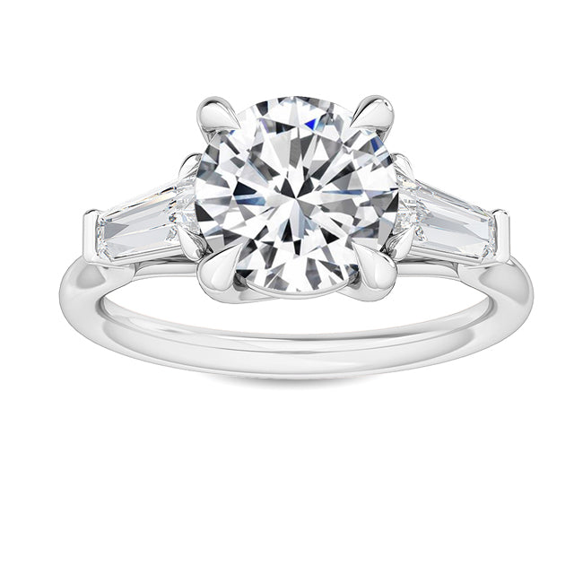 3 stone Round engagement ring otrodiamonds
