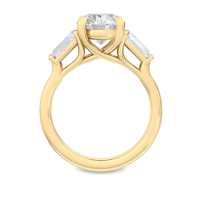 3 stone Round engagement ring otrodiamonds