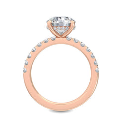 Classic Solitaire Pave Band otrodiamonds