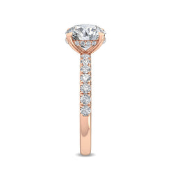 Classic Solitaire Pave Band otrodiamonds